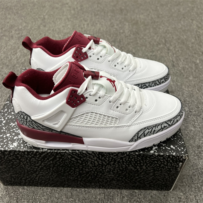 Men's Hot Sale Running weapon Air Jordan 4 White/Red Shoes 0209
